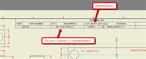 add sheet metal extents to parts list|Updated Sheet Metal Extents Add.